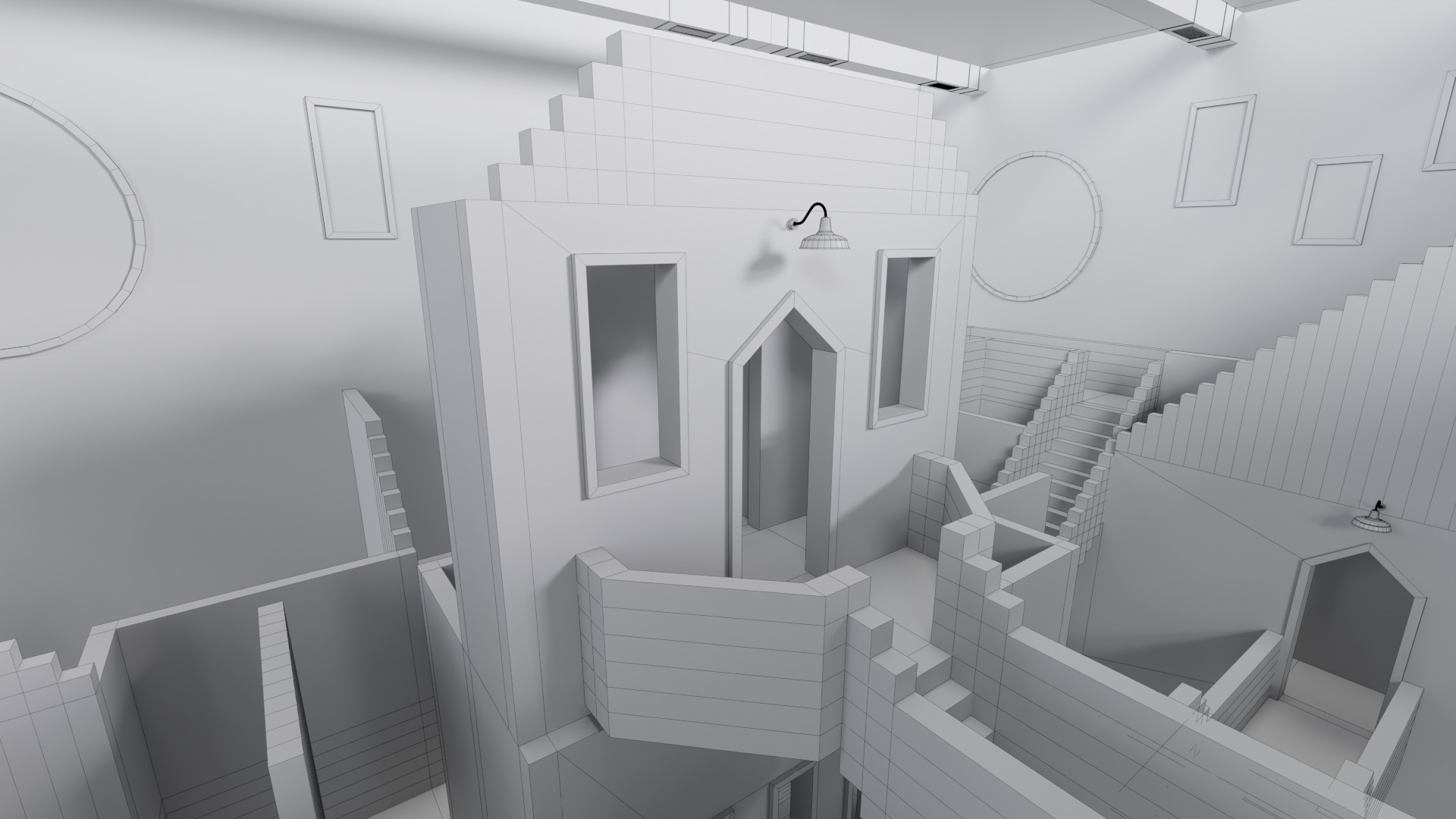 Squid Game Stairs 3D model_22