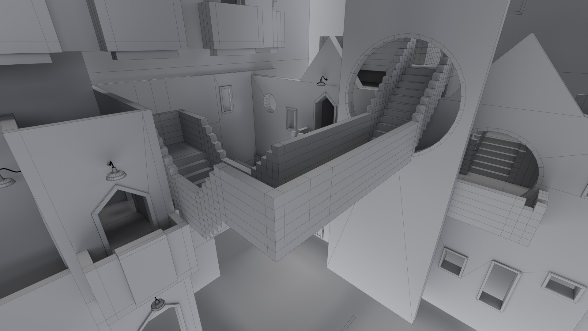 Squid Game Stairs 3D model_23