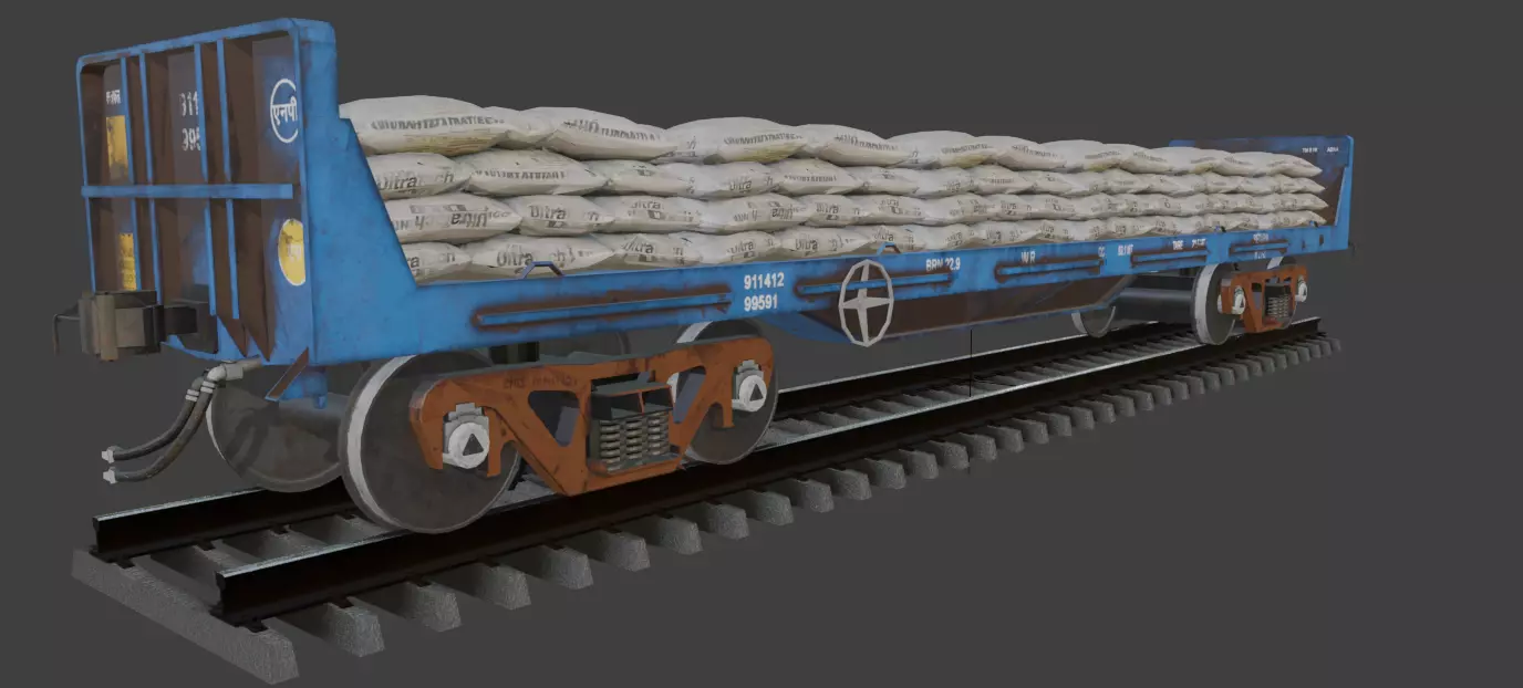 BRN Wagon By Aaditya Low-poly 3D model