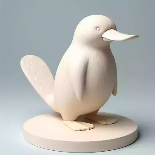 558   Minimalist Platypus     Full Body   3D Model