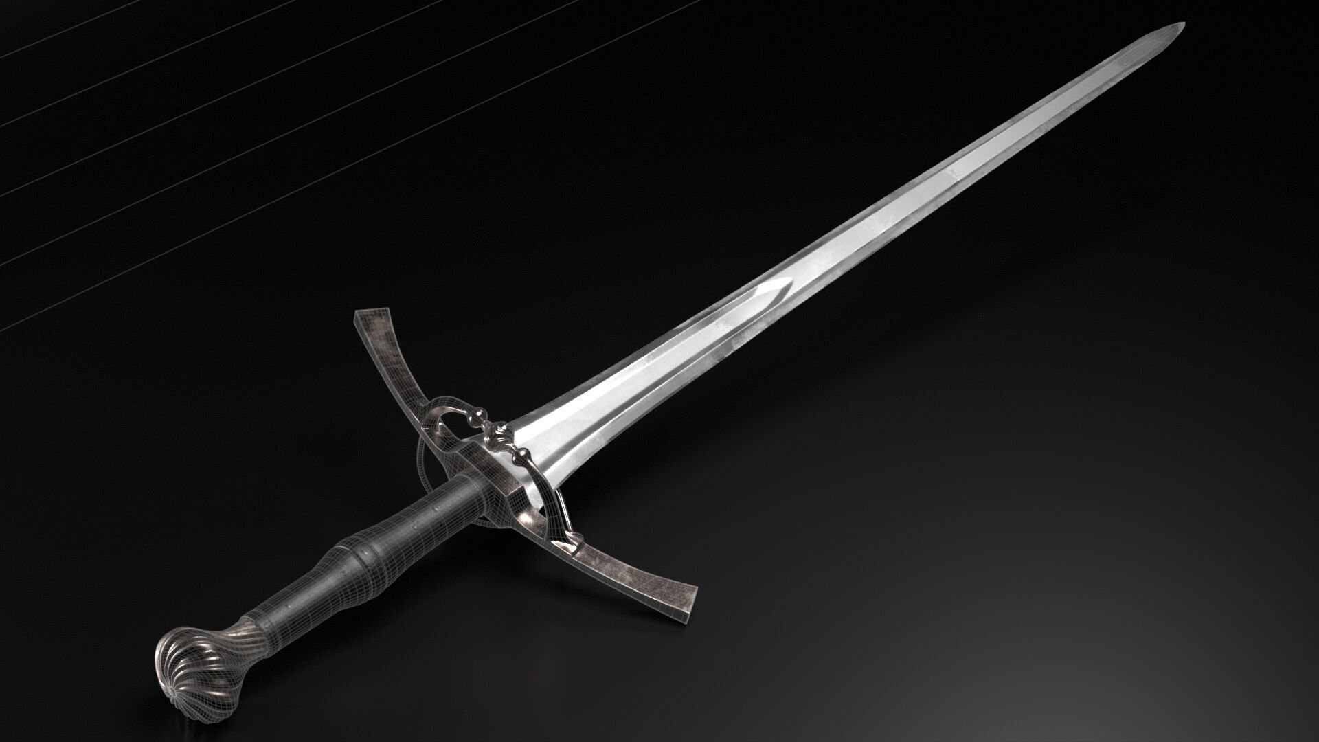 FIGHTING SWORD 3D model_1