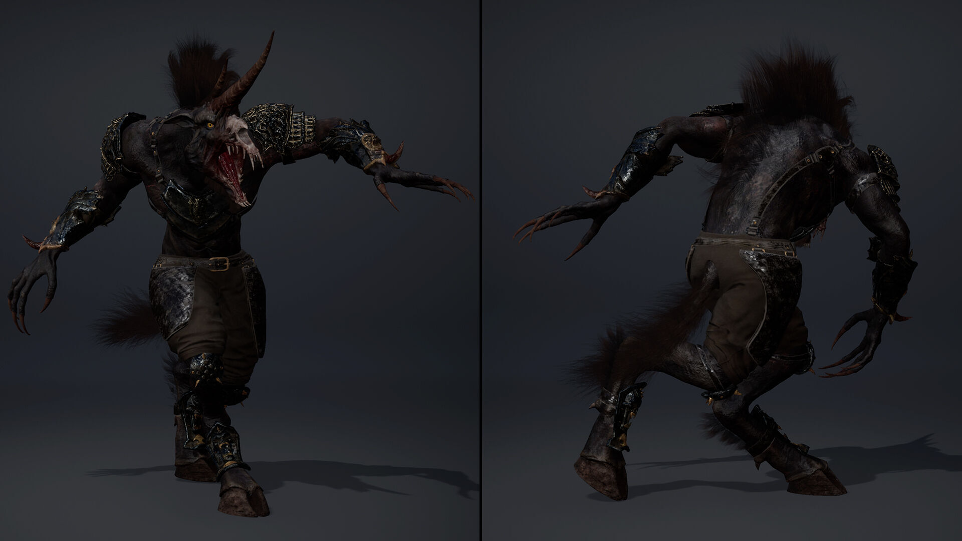 Ashen Spearman Arm2 Brutal Low-poly 3D model_14