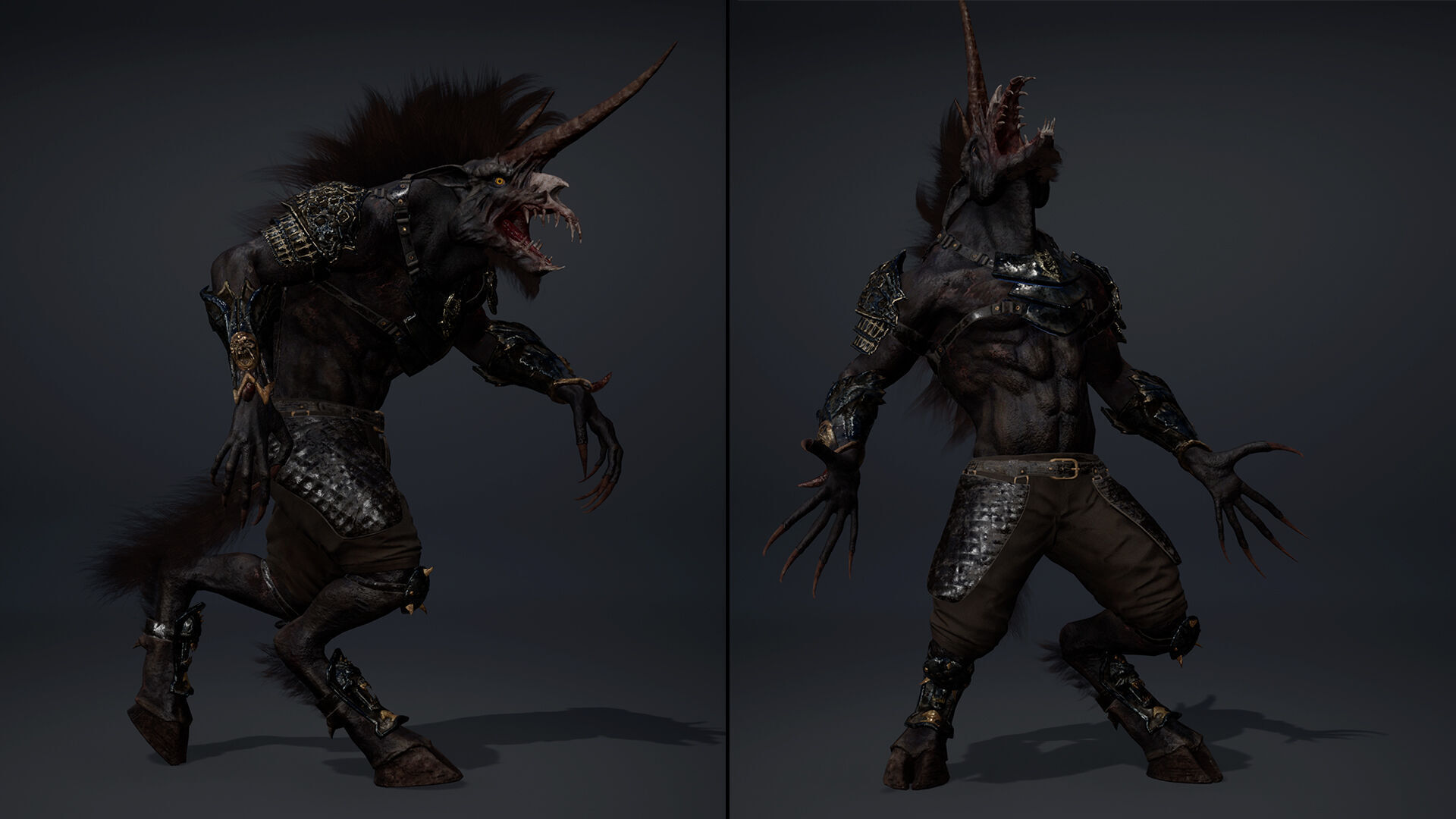 Ashen Spearman Arm2 Brutal Low-poly 3D model_11