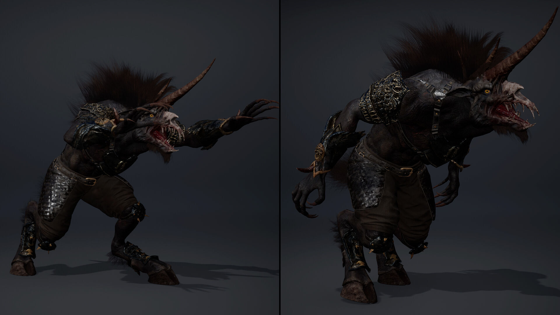 Ashen Spearman Arm2 Brutal Low-poly 3D model_13