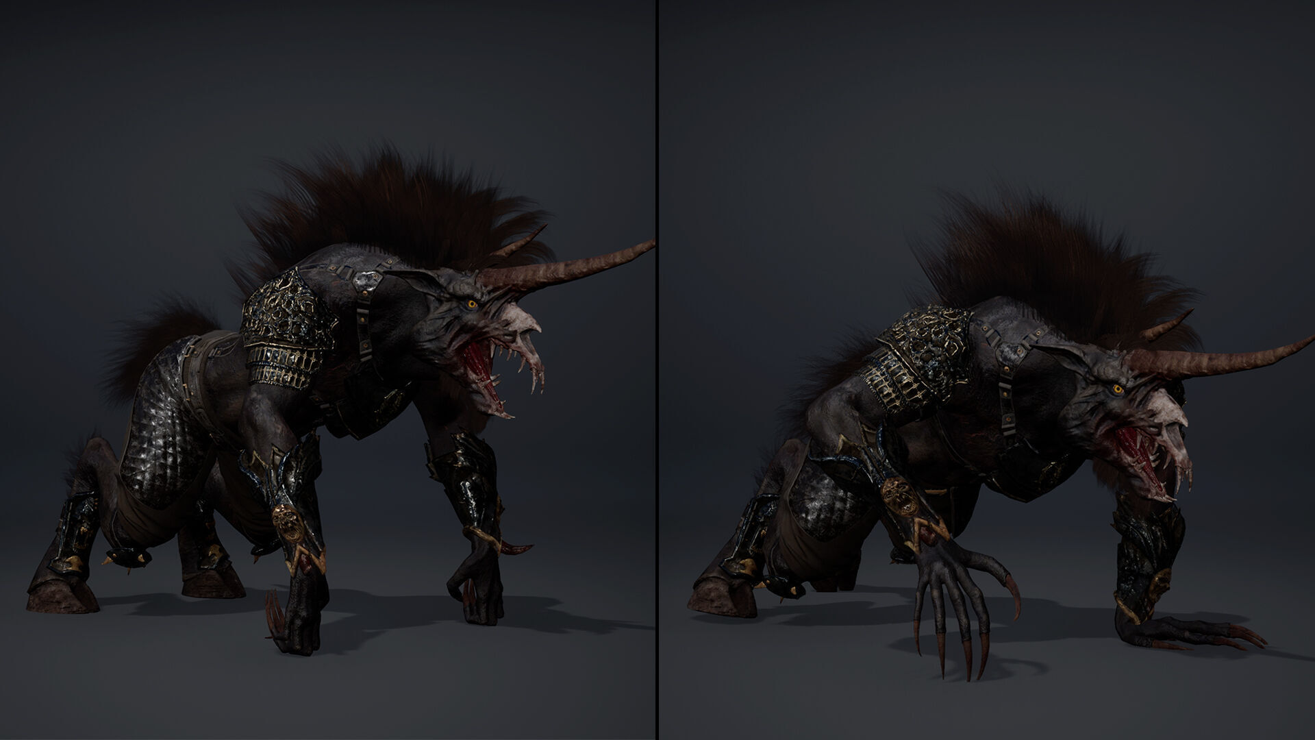 Ashen Spearman Arm2 Brutal Low-poly 3D model_20