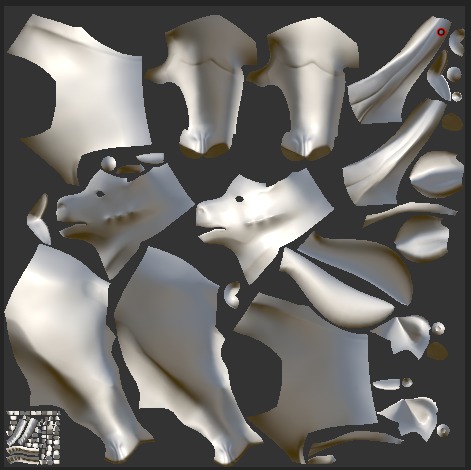 Stylized Grey Corgy Black Bulldog Black Husky 3D Model Collection_11