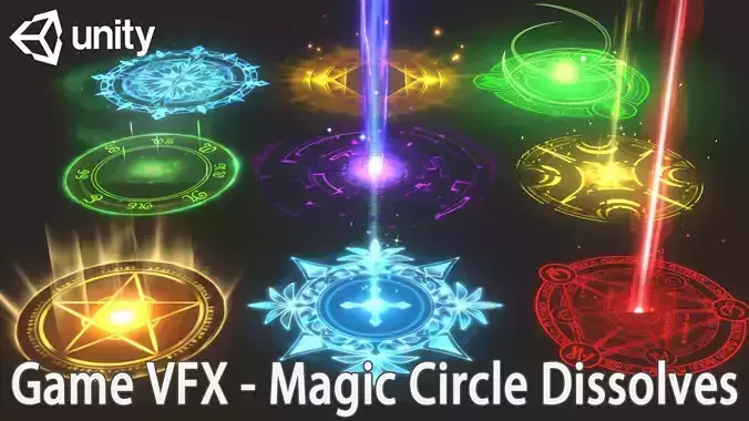 Unity Game VFX - Magic Circle Dissolves