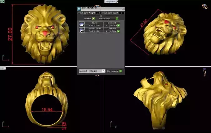 lion ring