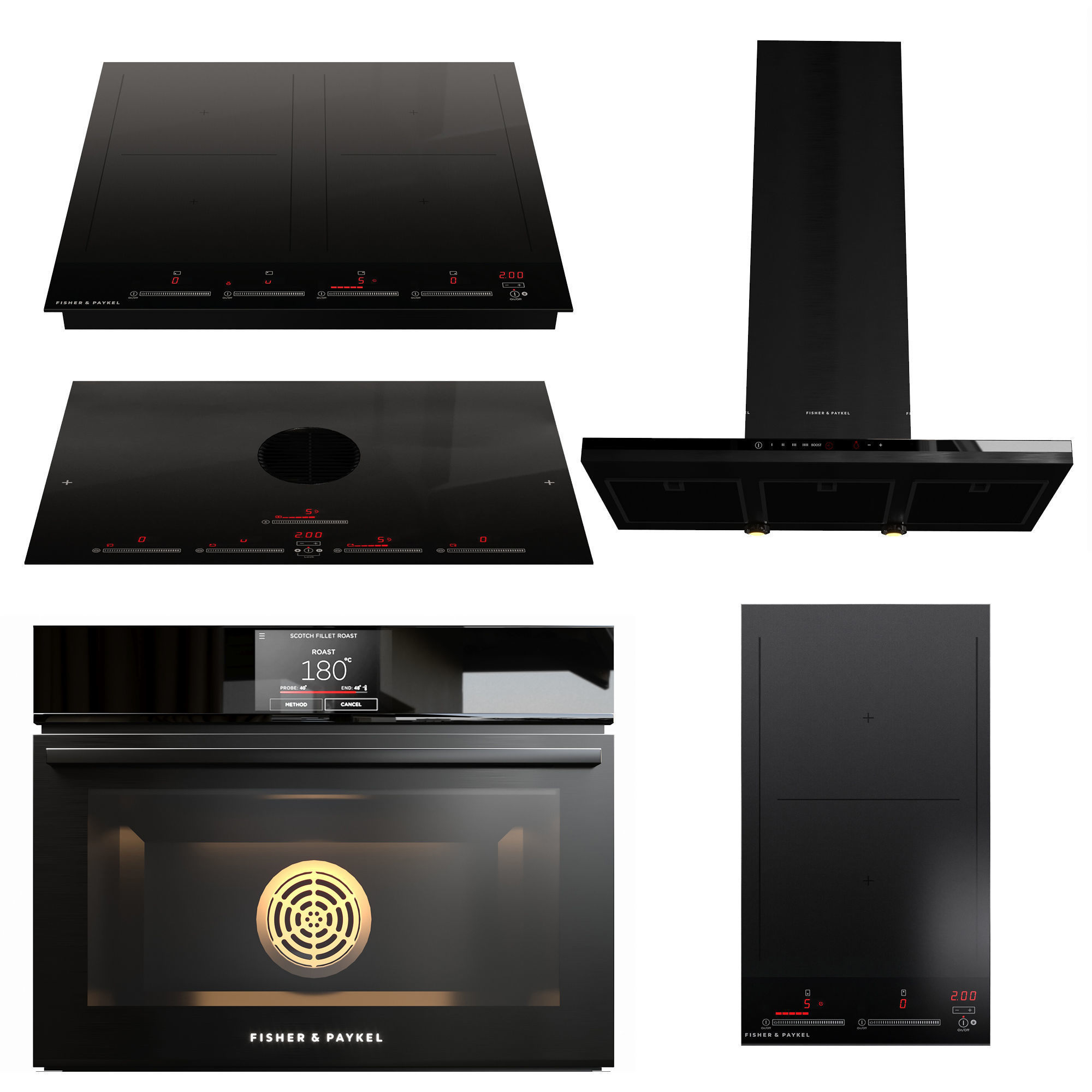   FISHER AND PAYKEL AND WHIRLPOOL KITCHEN APPLIANCE  A 3D Model Collection_13