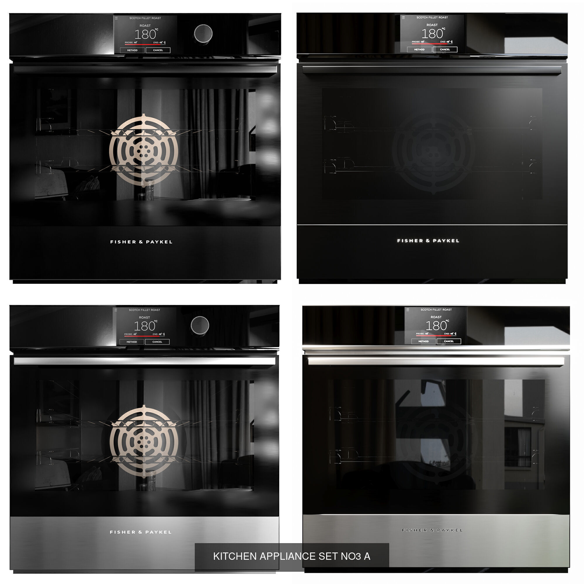   FISHER AND PAYKEL AND WHIRLPOOL KITCHEN APPLIANCE  A 3D Model Collection_7