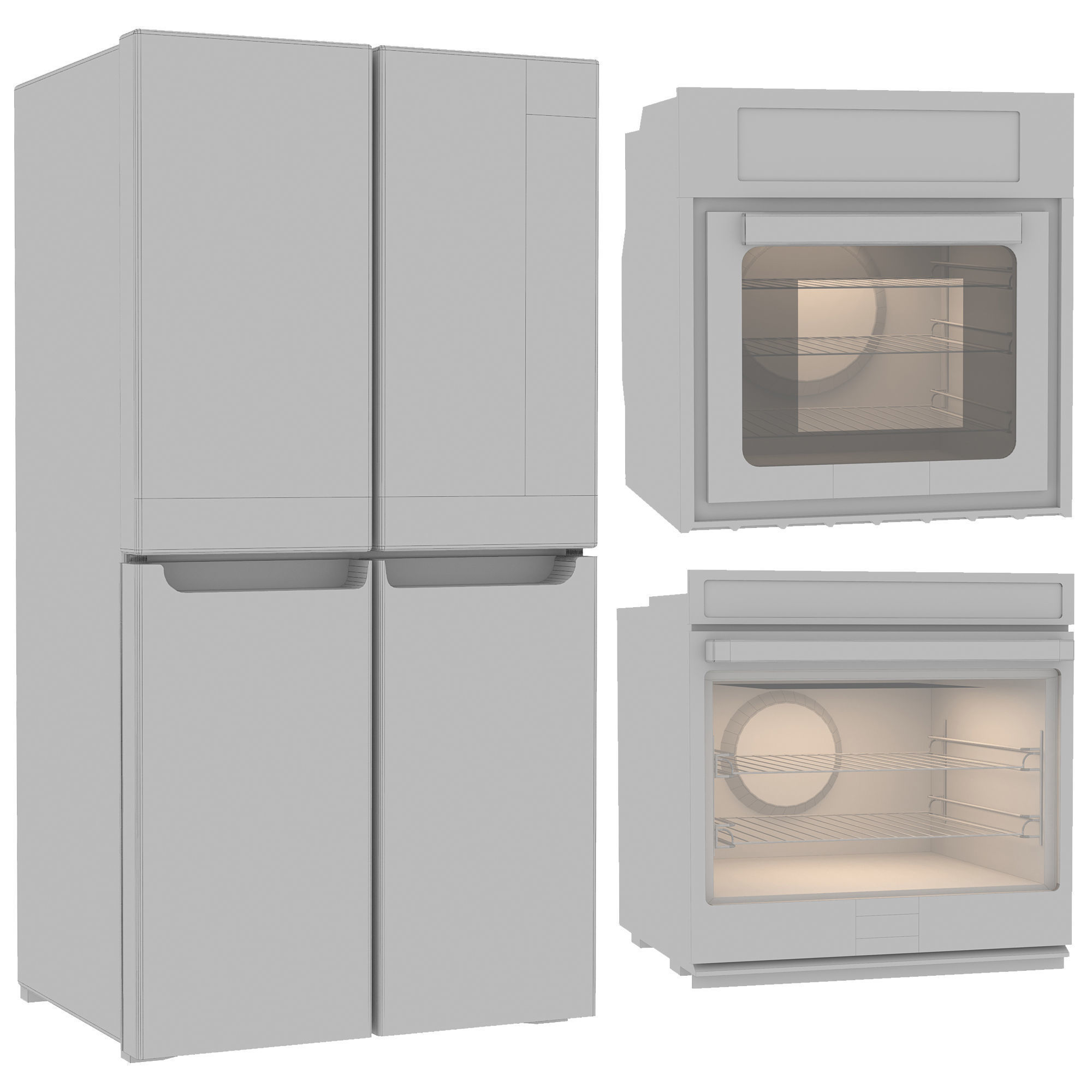   FISHER AND PAYKEL AND WHIRLPOOL KITCHEN APPLIANCE  A 3D Model Collection_18