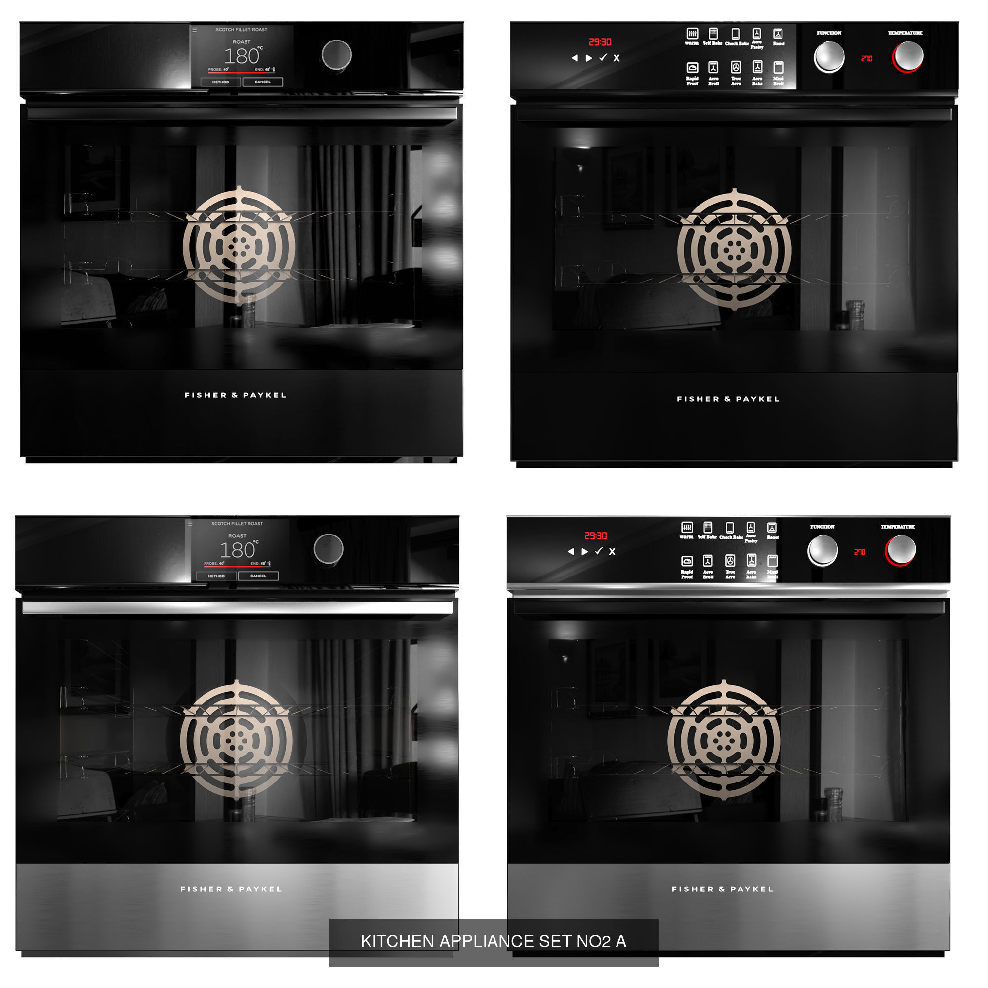   FISHER AND PAYKEL AND WHIRLPOOL KITCHEN APPLIANCE  A 3D Model Collection_9