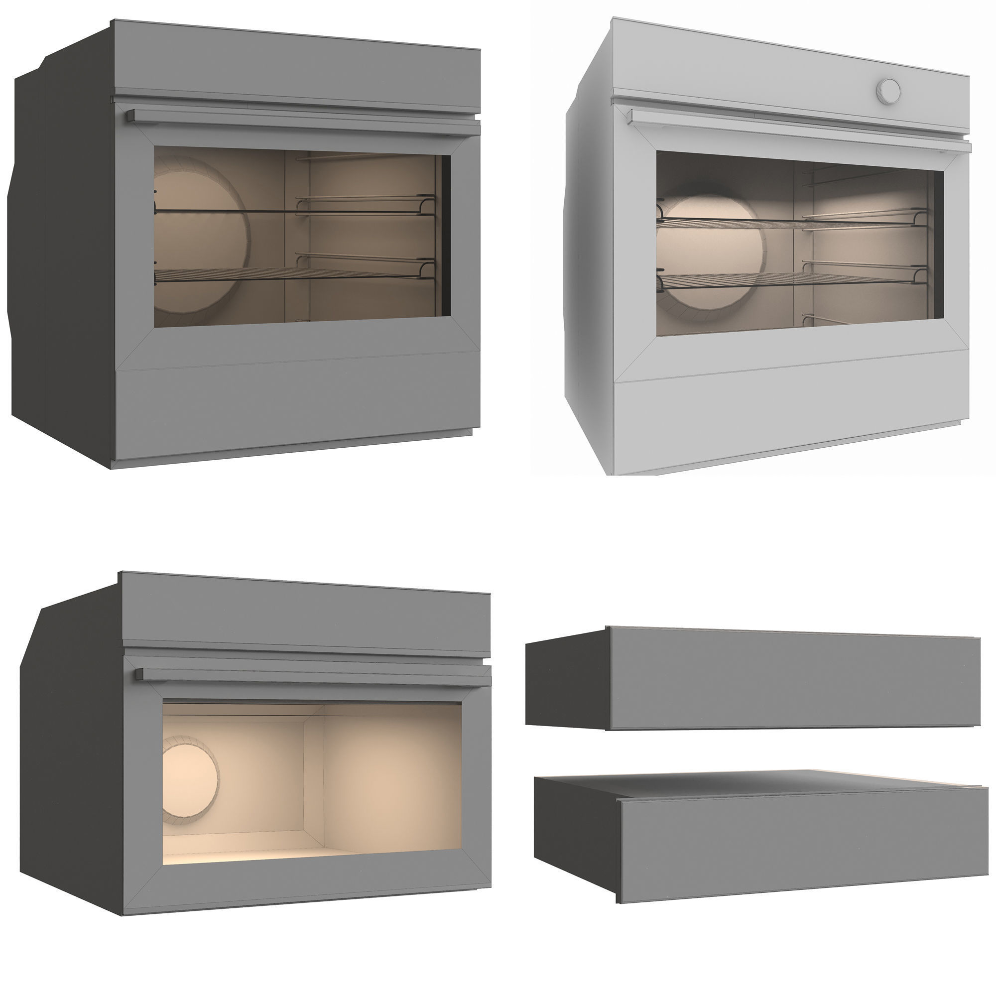   FISHER AND PAYKEL AND WHIRLPOOL KITCHEN APPLIANCE  A 3D Model Collection_10