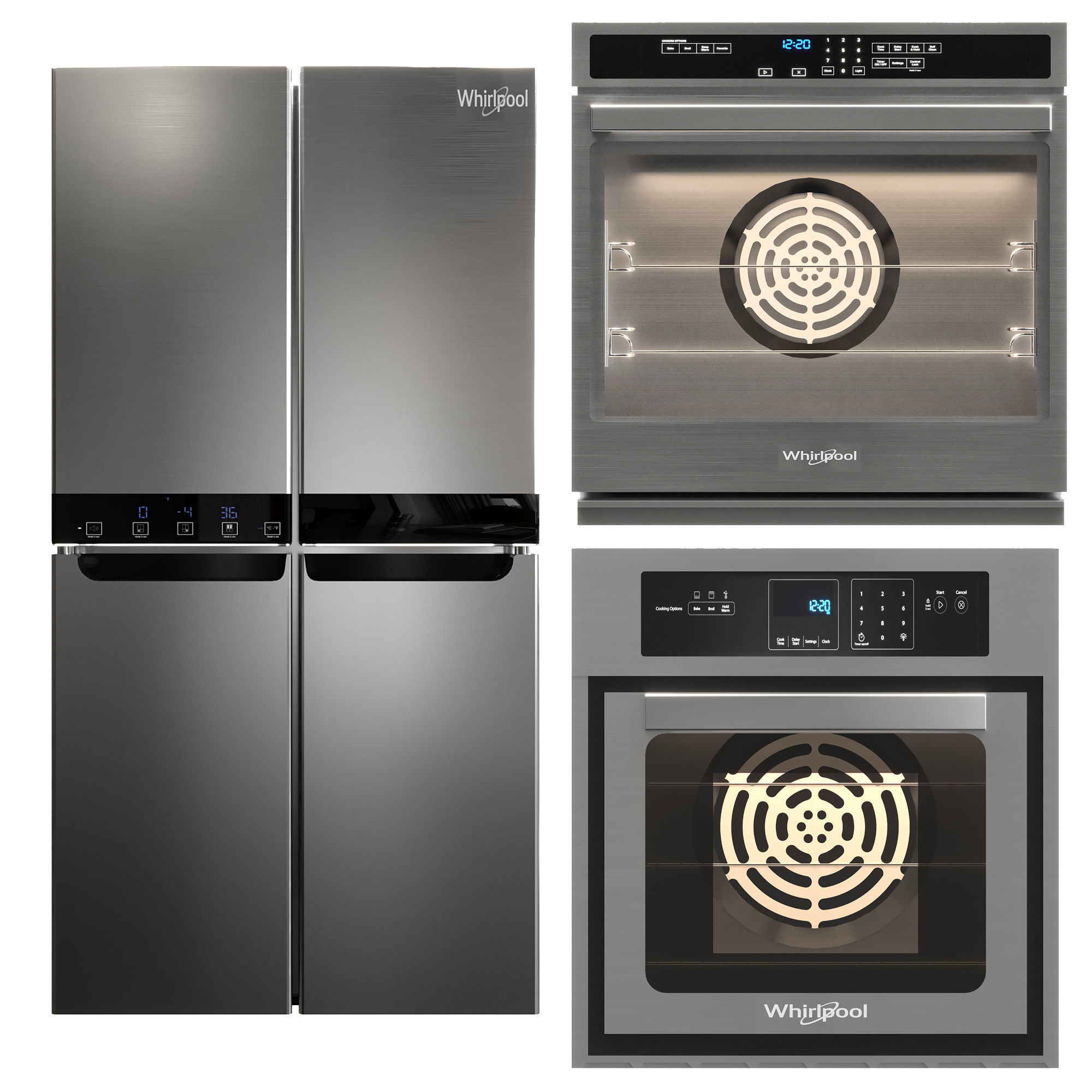   FISHER AND PAYKEL AND WHIRLPOOL KITCHEN APPLIANCE  A 3D Model Collection_23