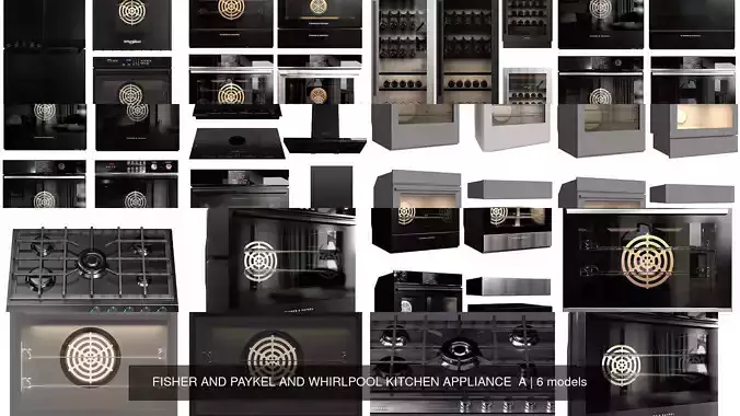   FISHER AND PAYKEL AND WHIRLPOOL KITCHEN APPLIANCE  A