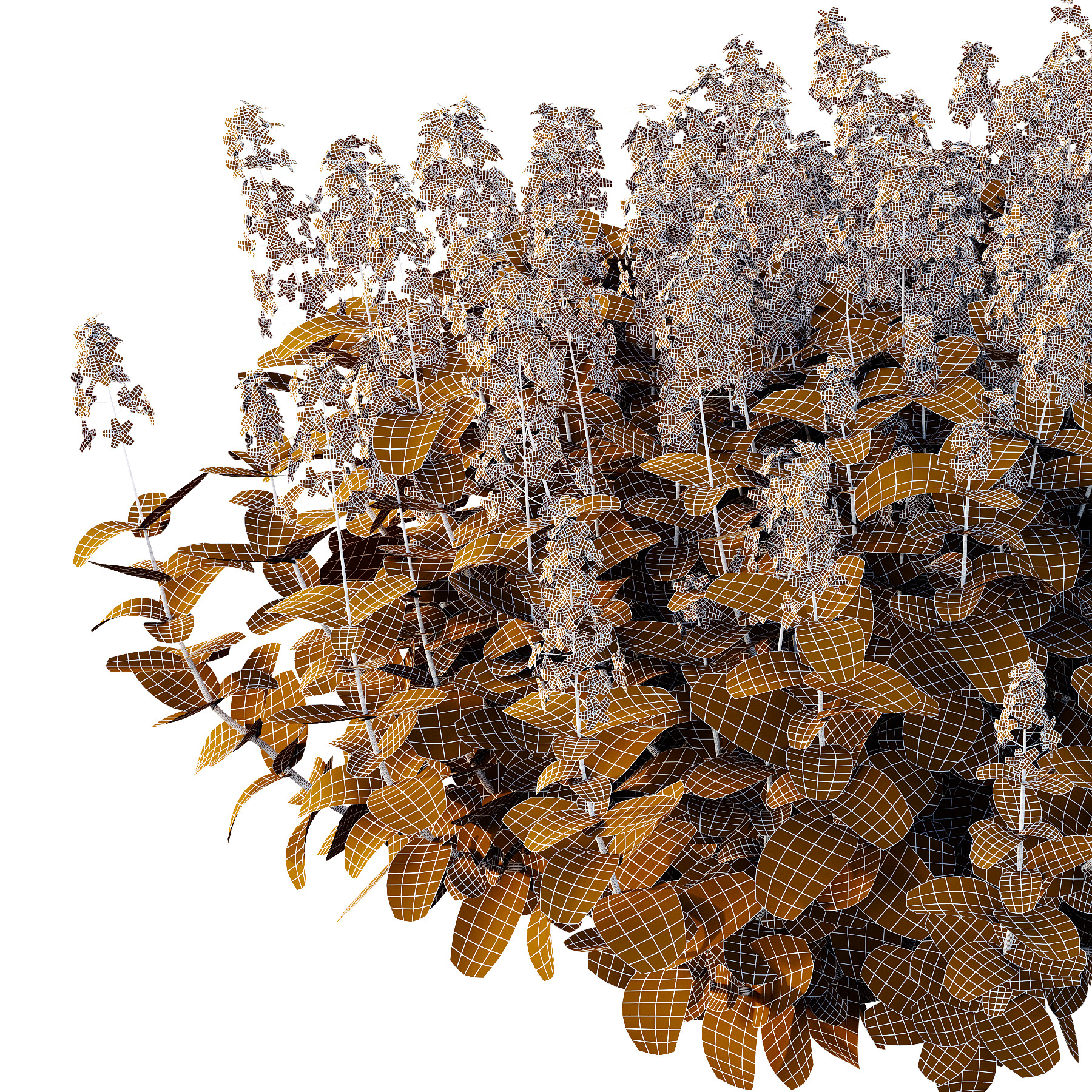 Different bush 13 3D model_7