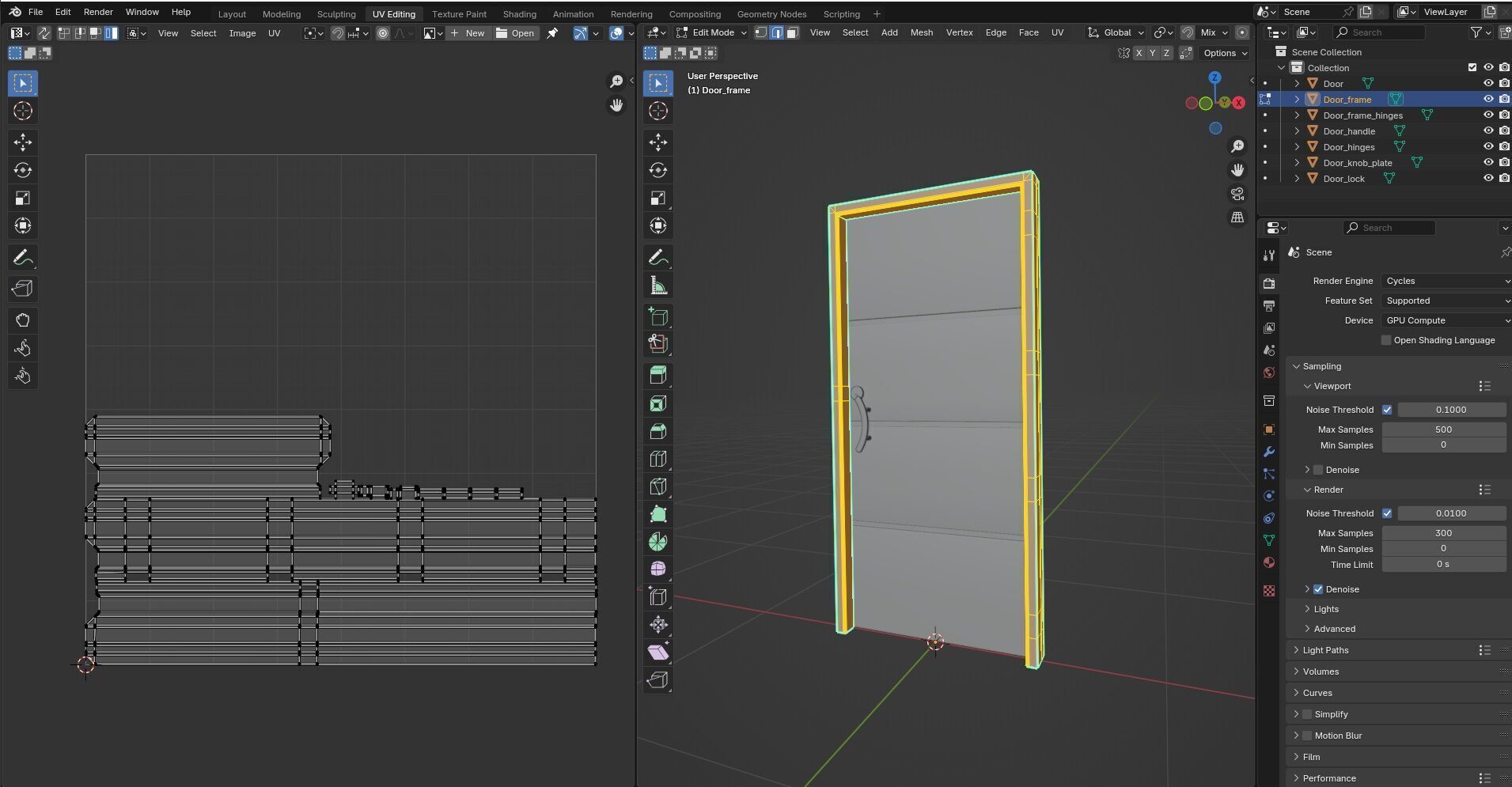 Door Design CG1 3D model_13