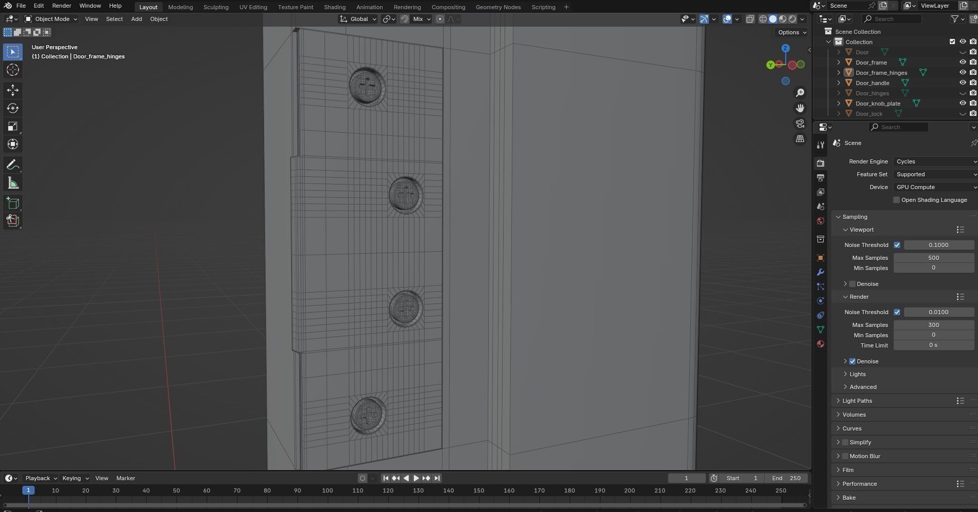 Door Design CG1 3D model_9