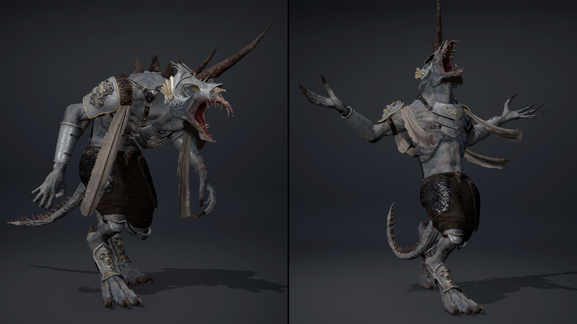 Ashen Spearman Arm1 Low-poly 3D model_19