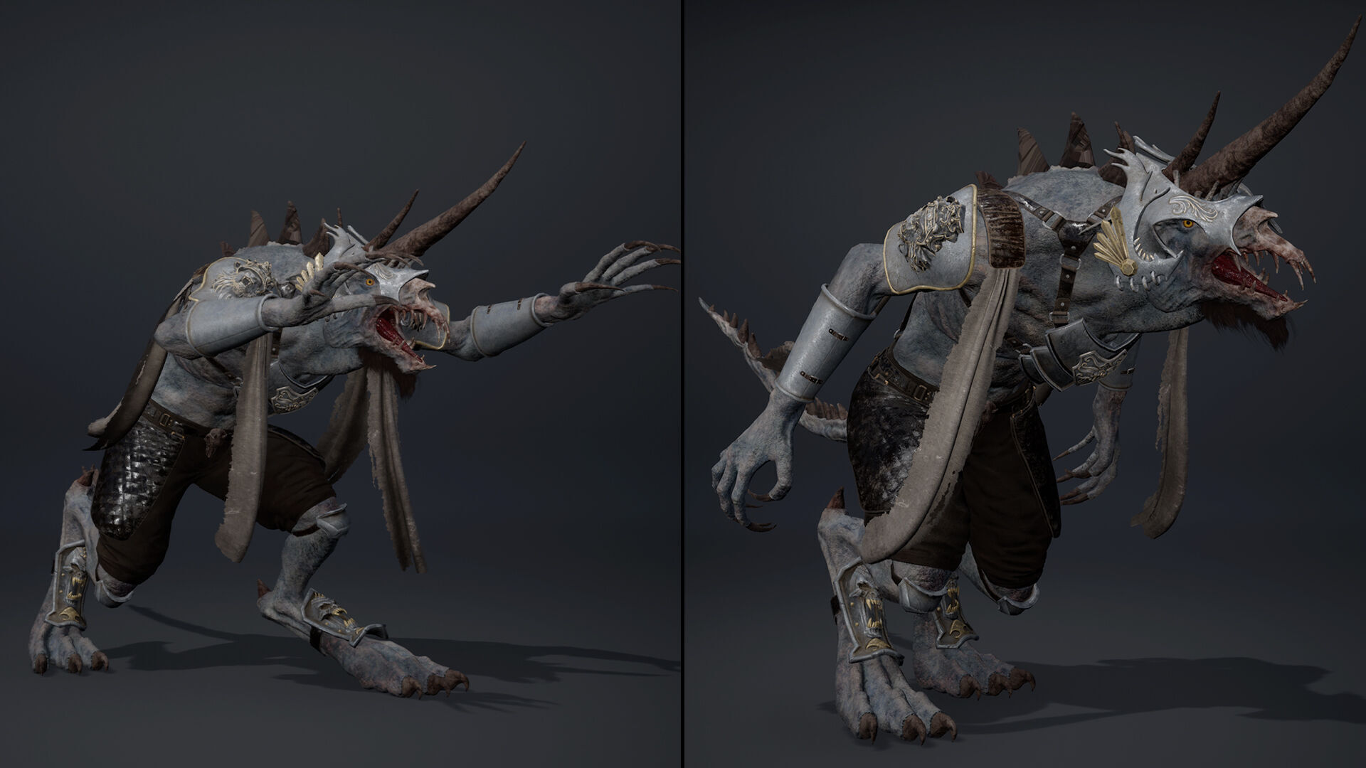 Ashen Spearman Arm1 Low-poly 3D model_17