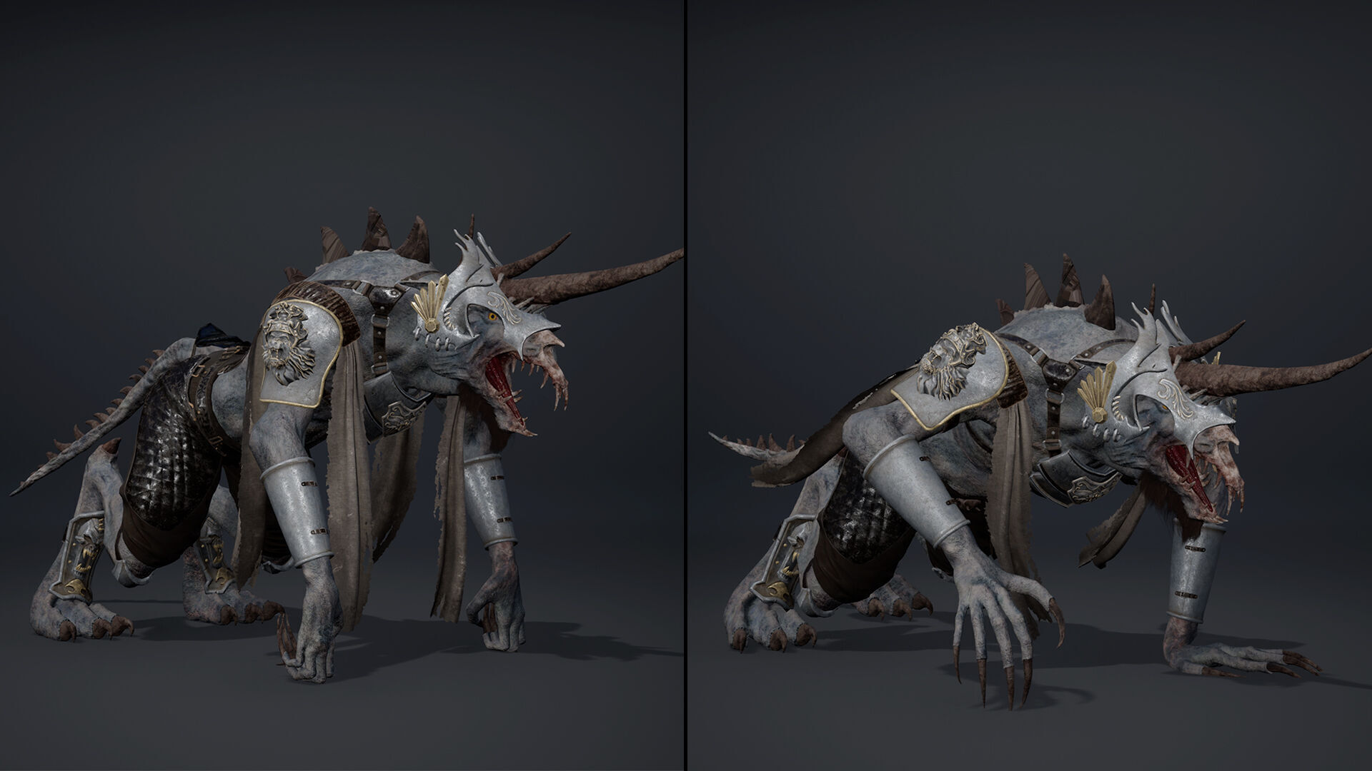 Ashen Spearman Arm1 Low-poly 3D model_12