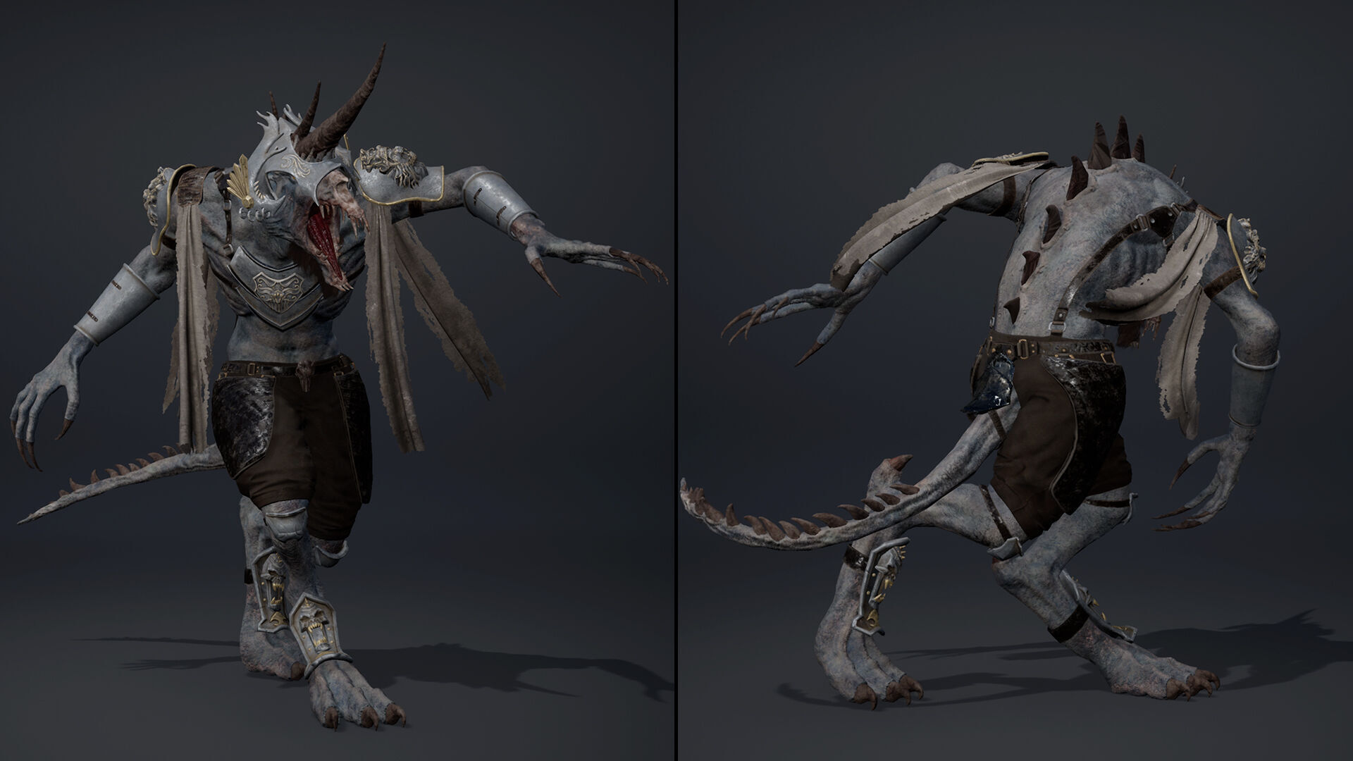 Ashen Spearman Arm1 Low-poly 3D model_20