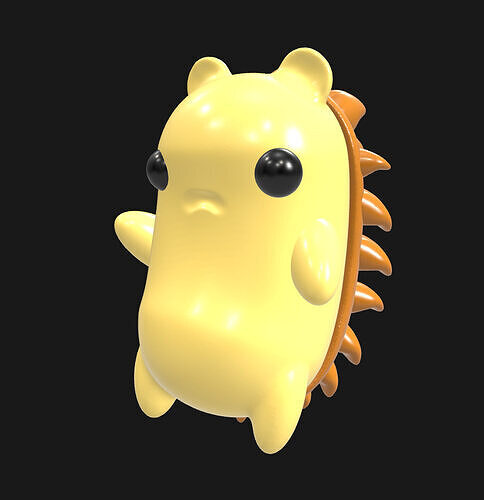 Tuffin -  Chubby Hedge Critter - Cute Fantasy Creature Model 3D print model