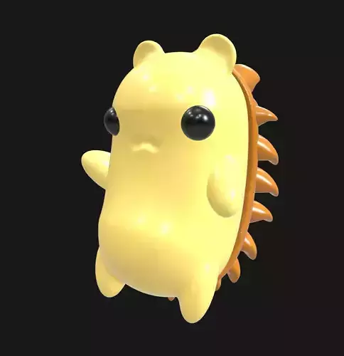 Tuffin -  Chubby Hedge Critter - Cute Fantasy Creature Model