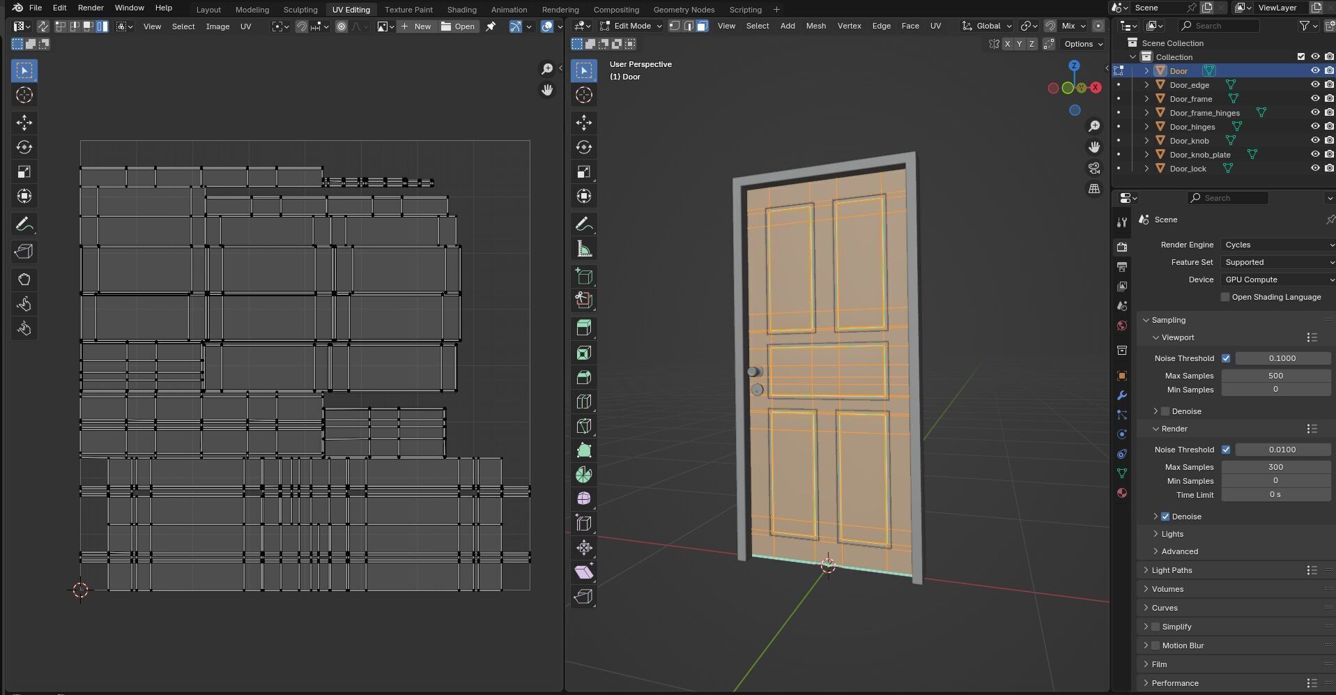 Door Design CG3 3D model_14