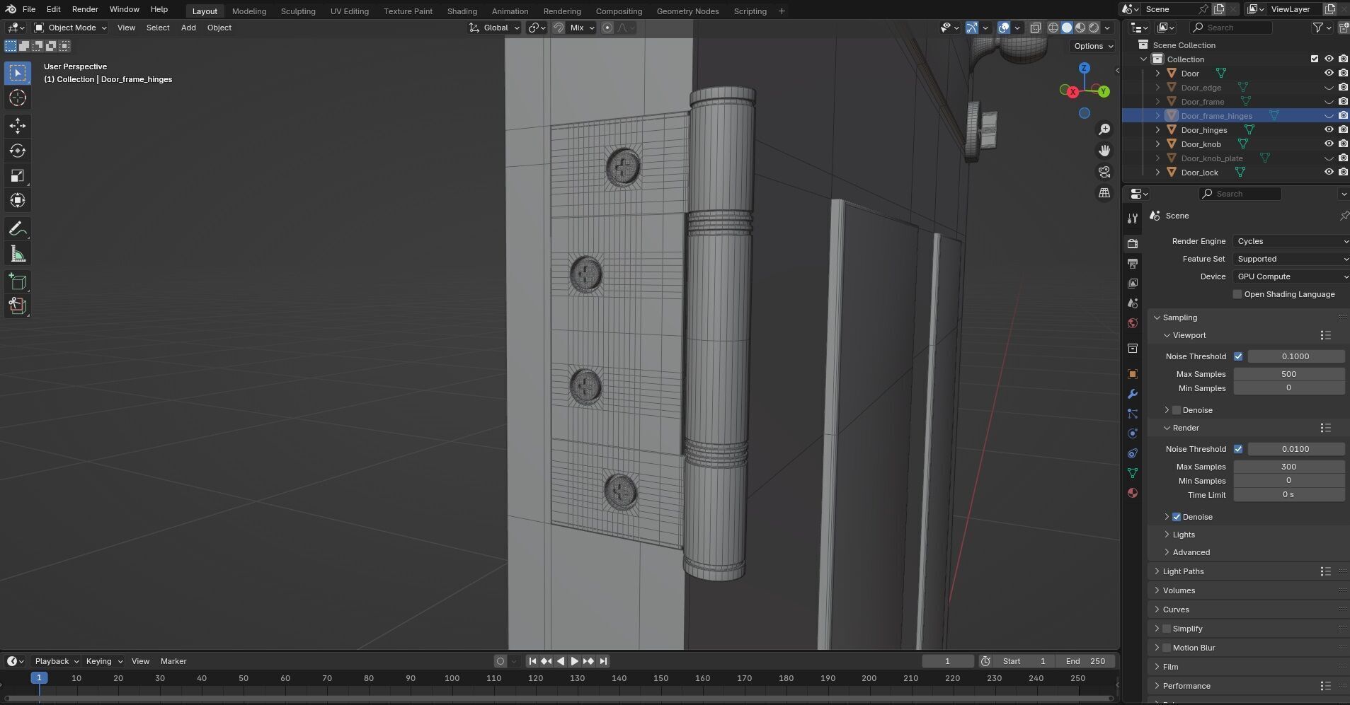 Door Design CG3 3D model_8