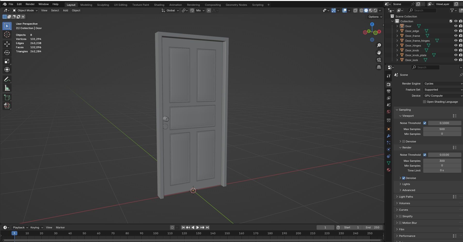 Door Design CG3 3D model_11