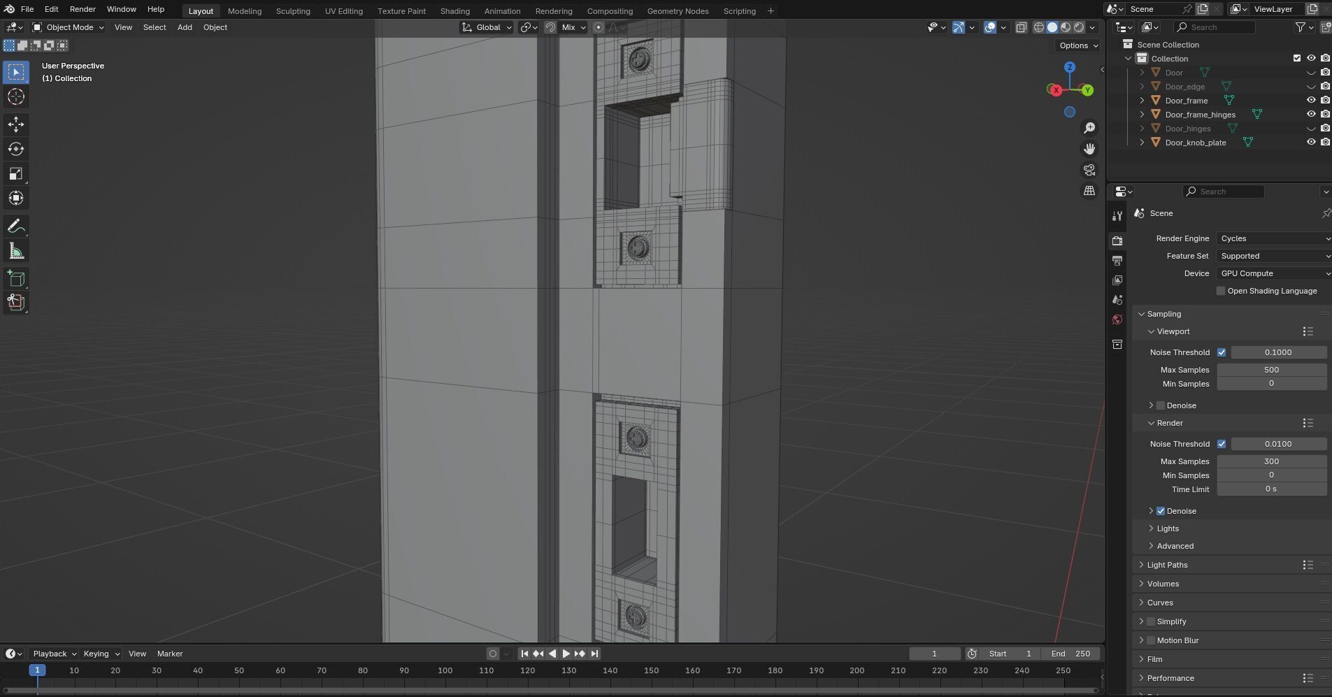 Door Design CG3 3D model_10