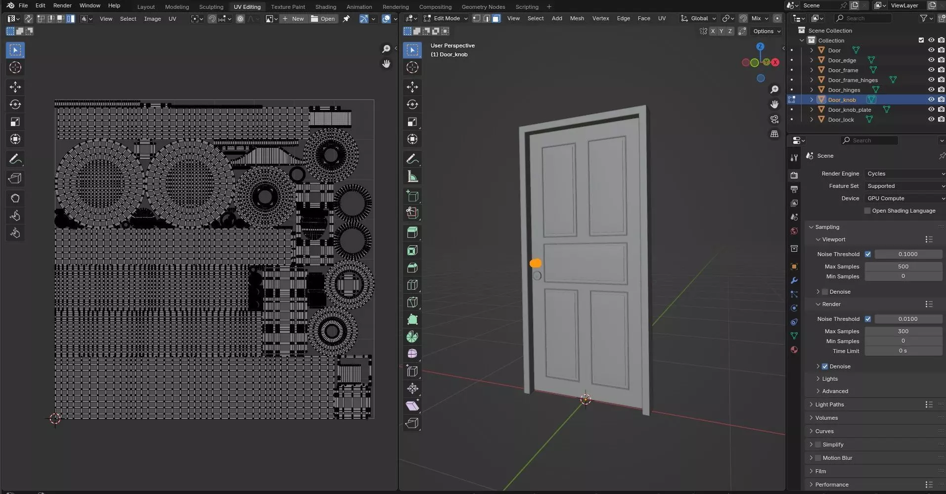 Door Design CG3 3D model_16