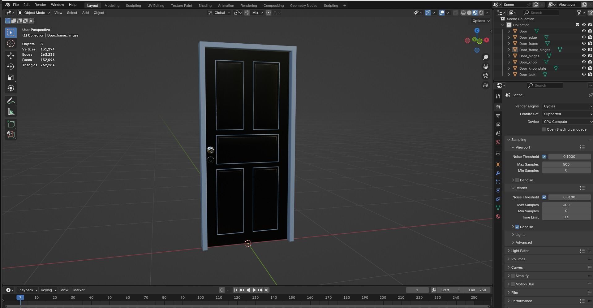 Door Design CG3 3D model_12