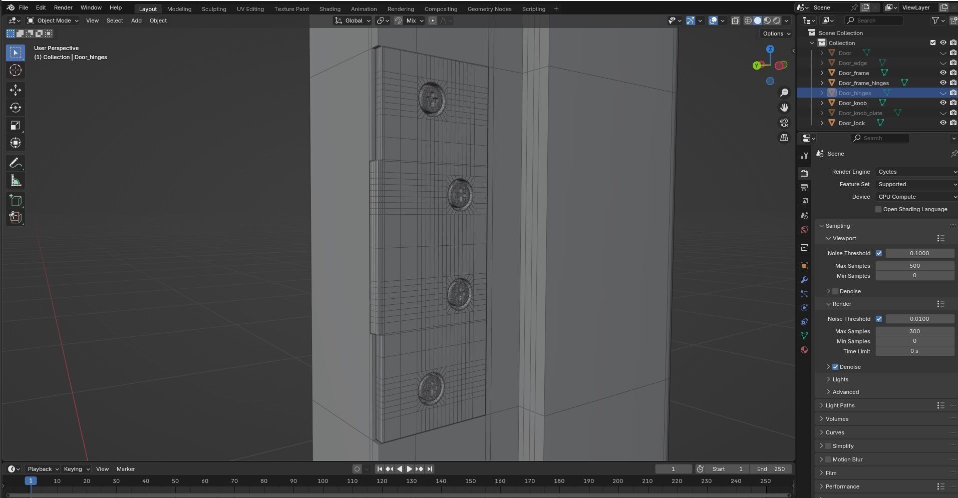 Door Design CG3 3D model_9