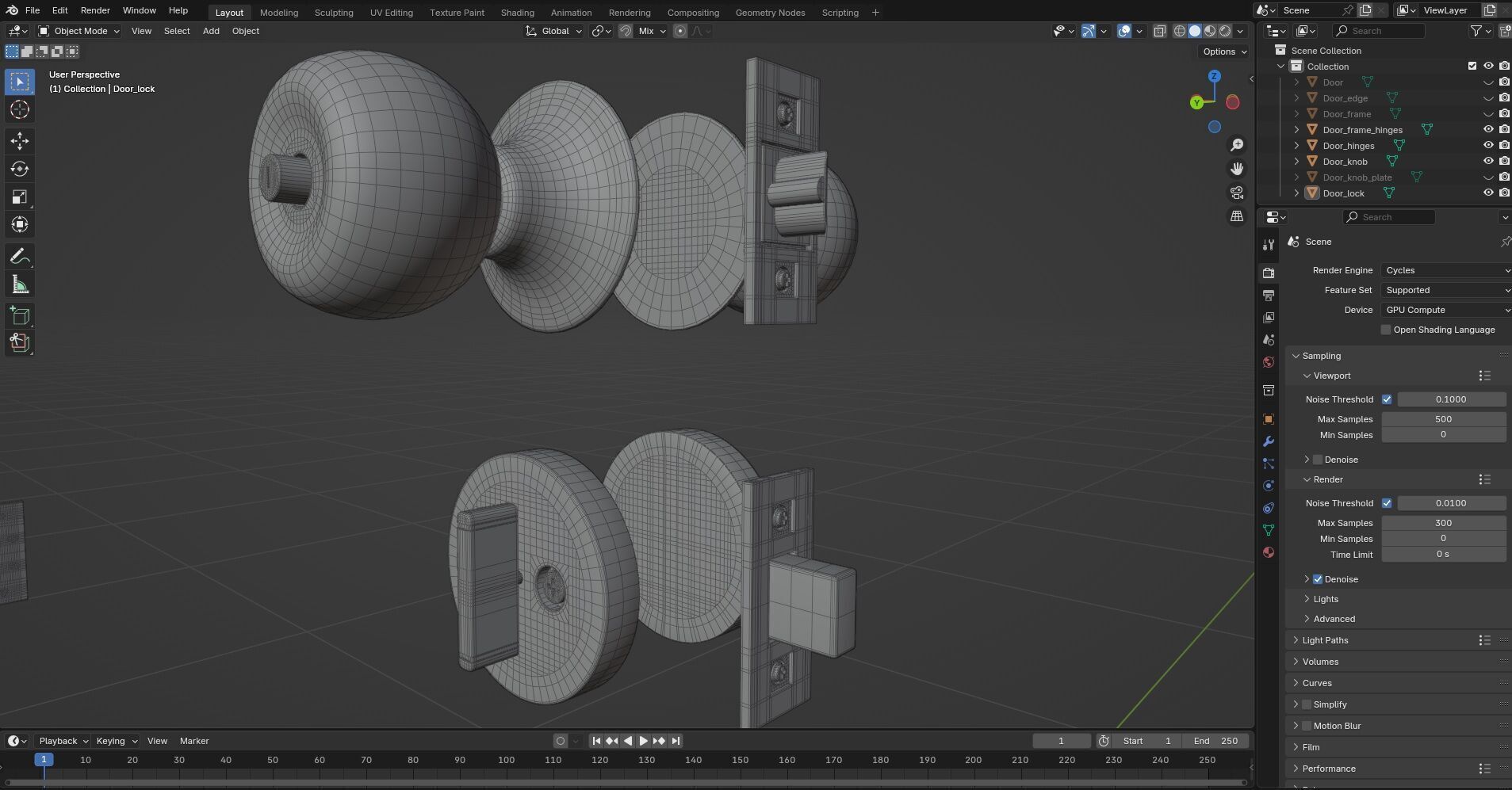 Door Design CG3 3D model_7