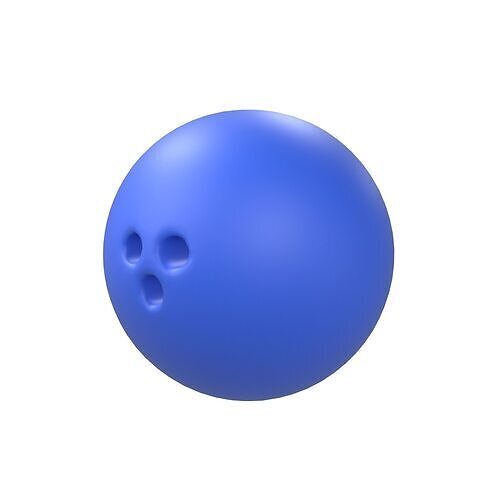 Bowling Ball v1 003 Low-poly 3D model