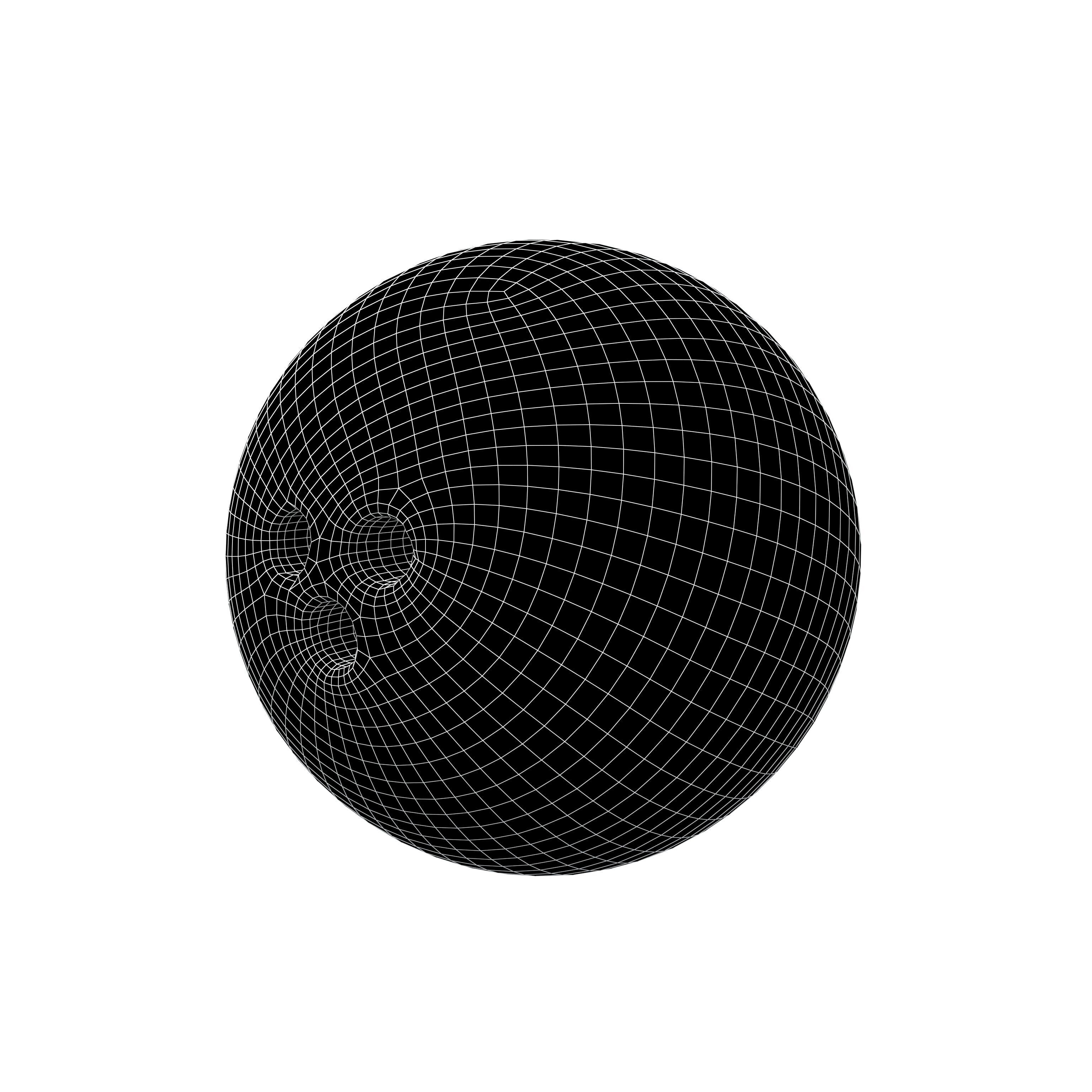 Bowling Ball v1 003 Low-poly 3D model_4