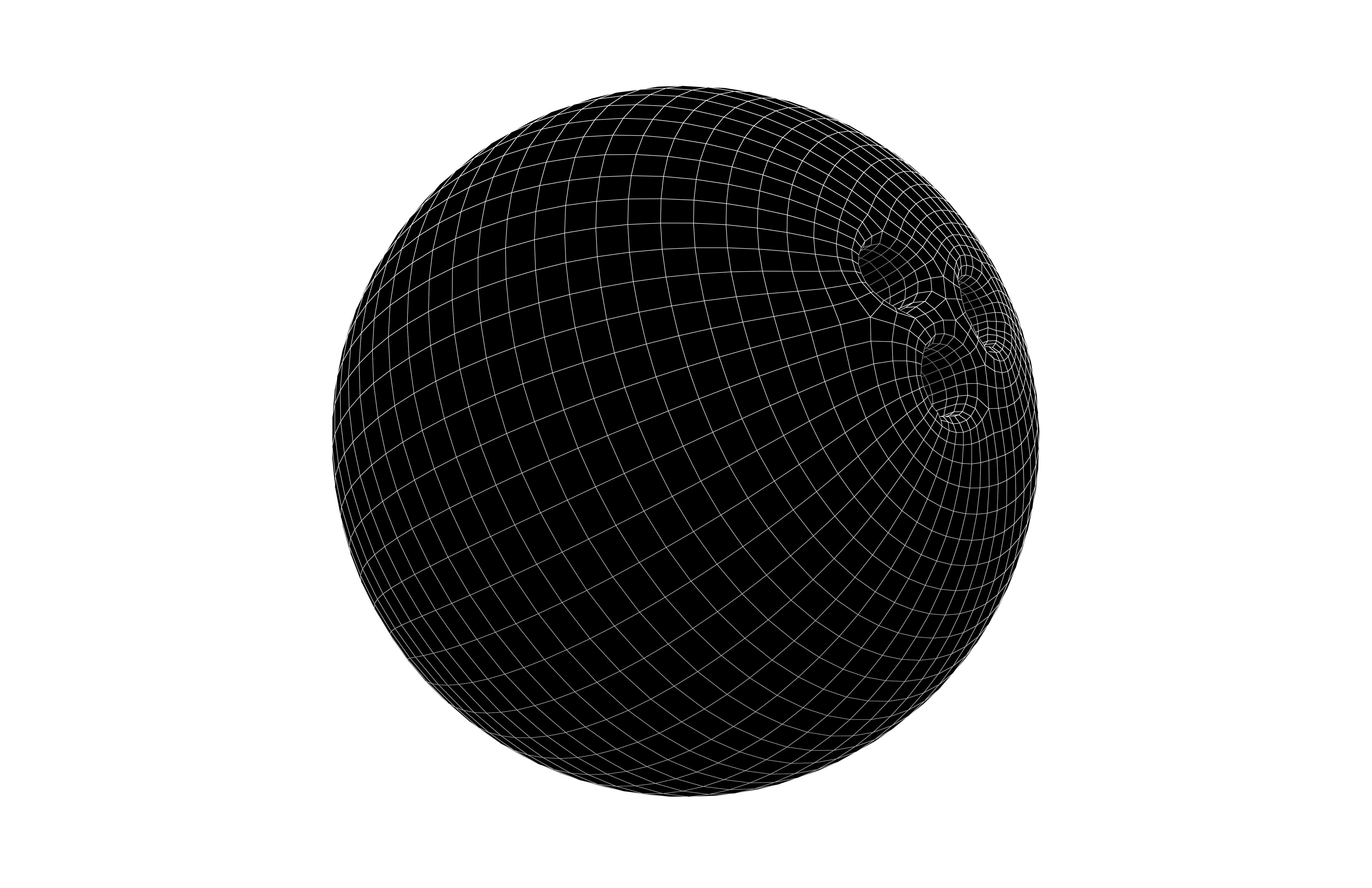 Bowling Ball v1 003 Low-poly 3D model_7