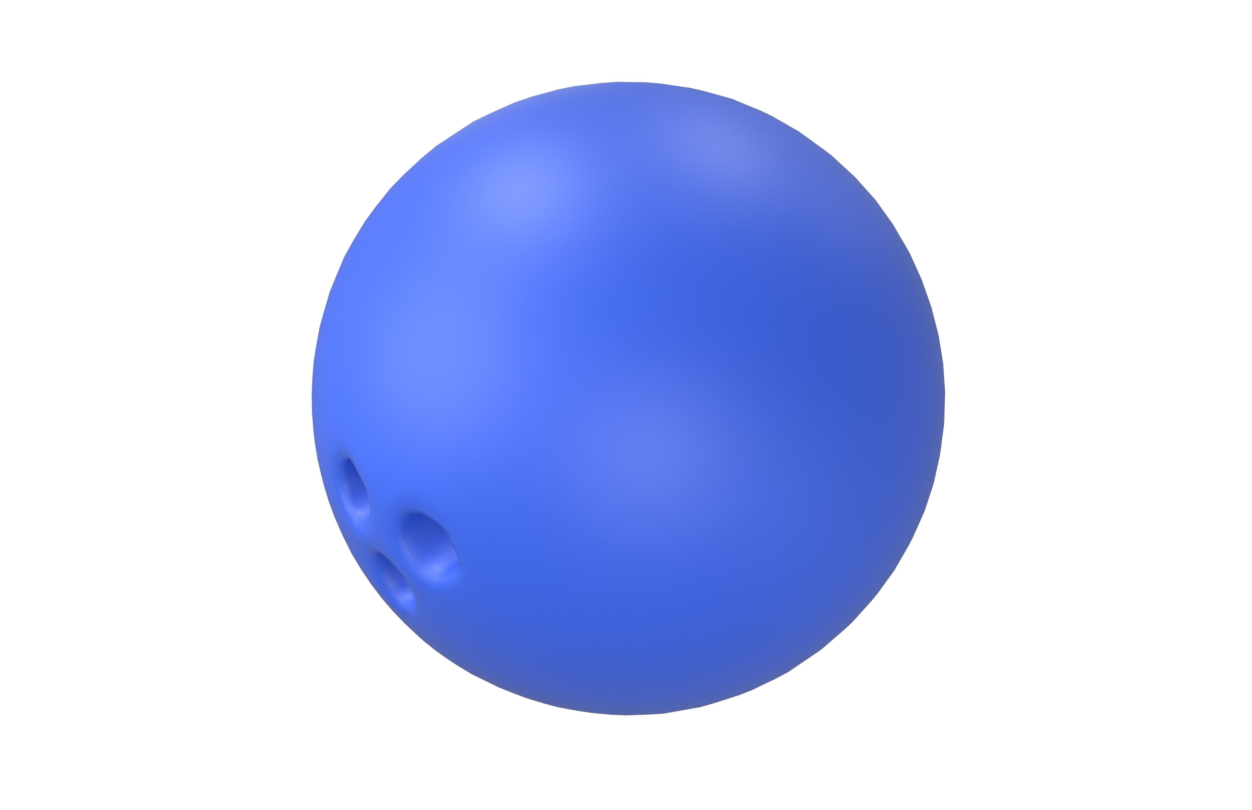 Bowling Ball v1 003 Low-poly 3D model_1