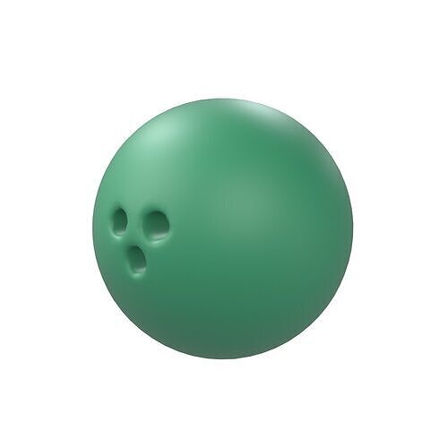 Bowling Ball v1 004 Low-poly 3D model