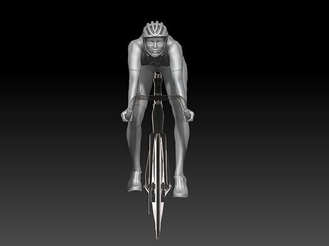 bicycle girl 3 3D print model