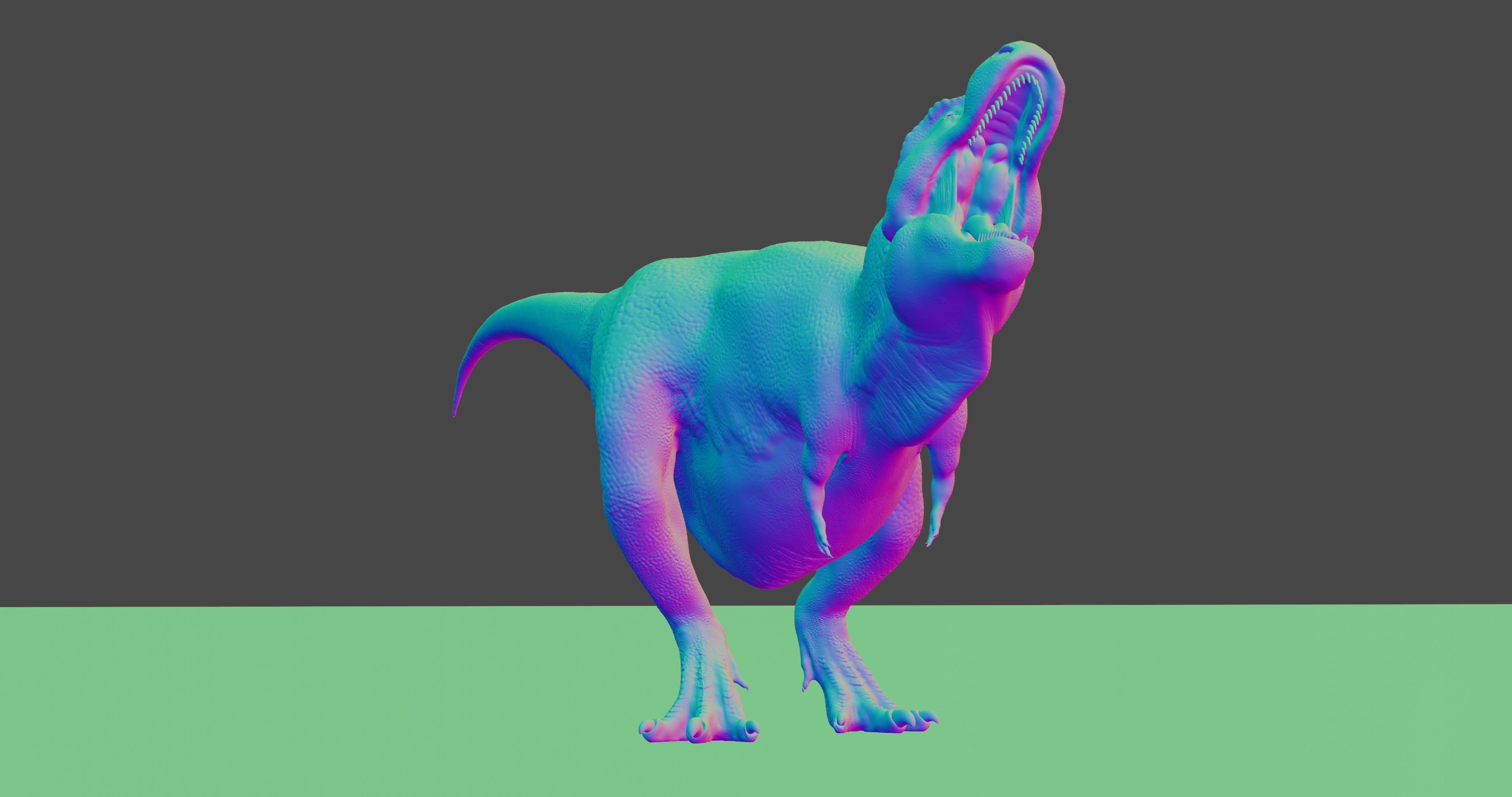 TRex Tyrannosaurus rex - 3d Model Low-poly 3D model_21