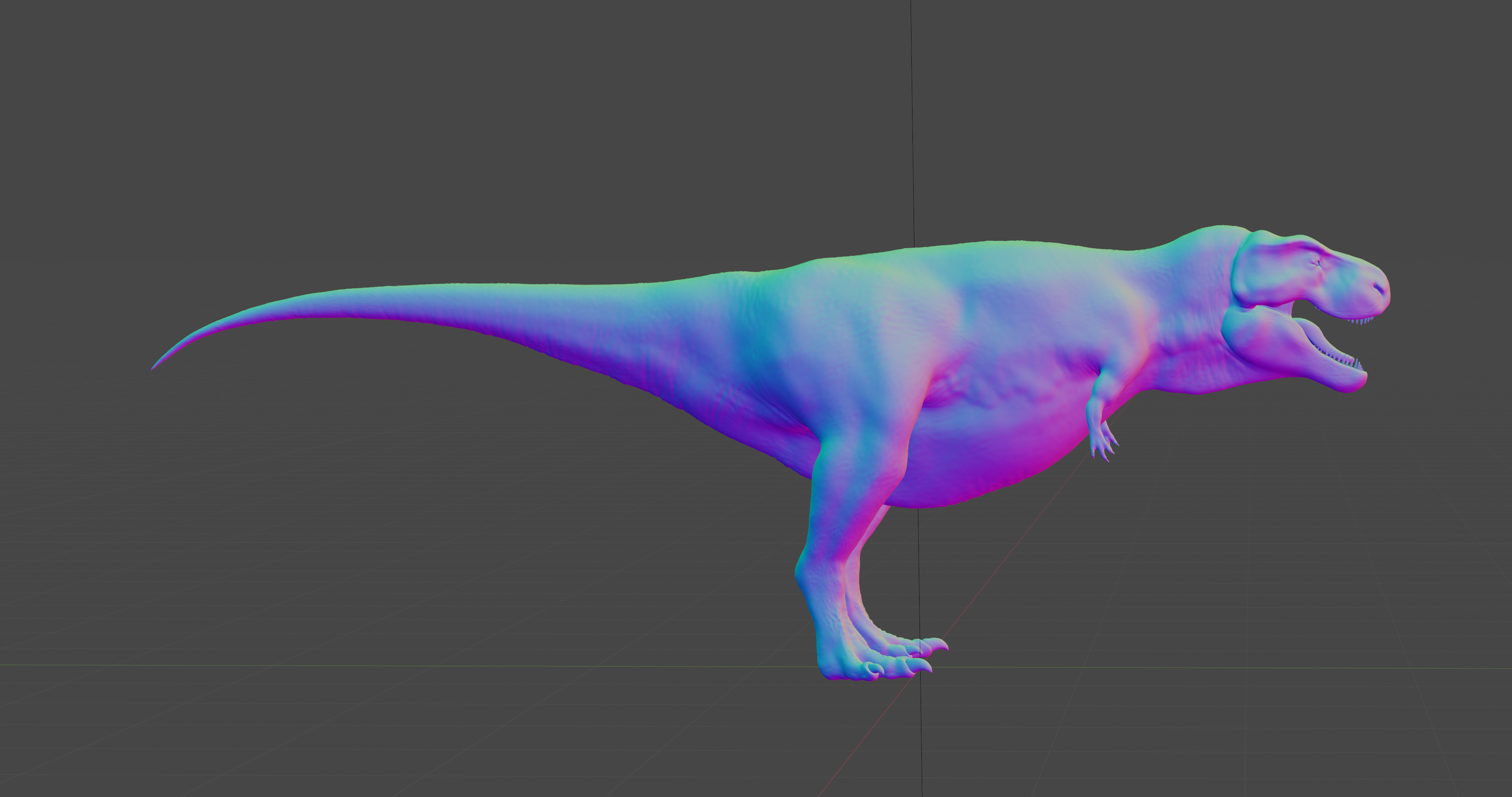 TRex Tyrannosaurus rex - 3d Model Low-poly 3D model_11