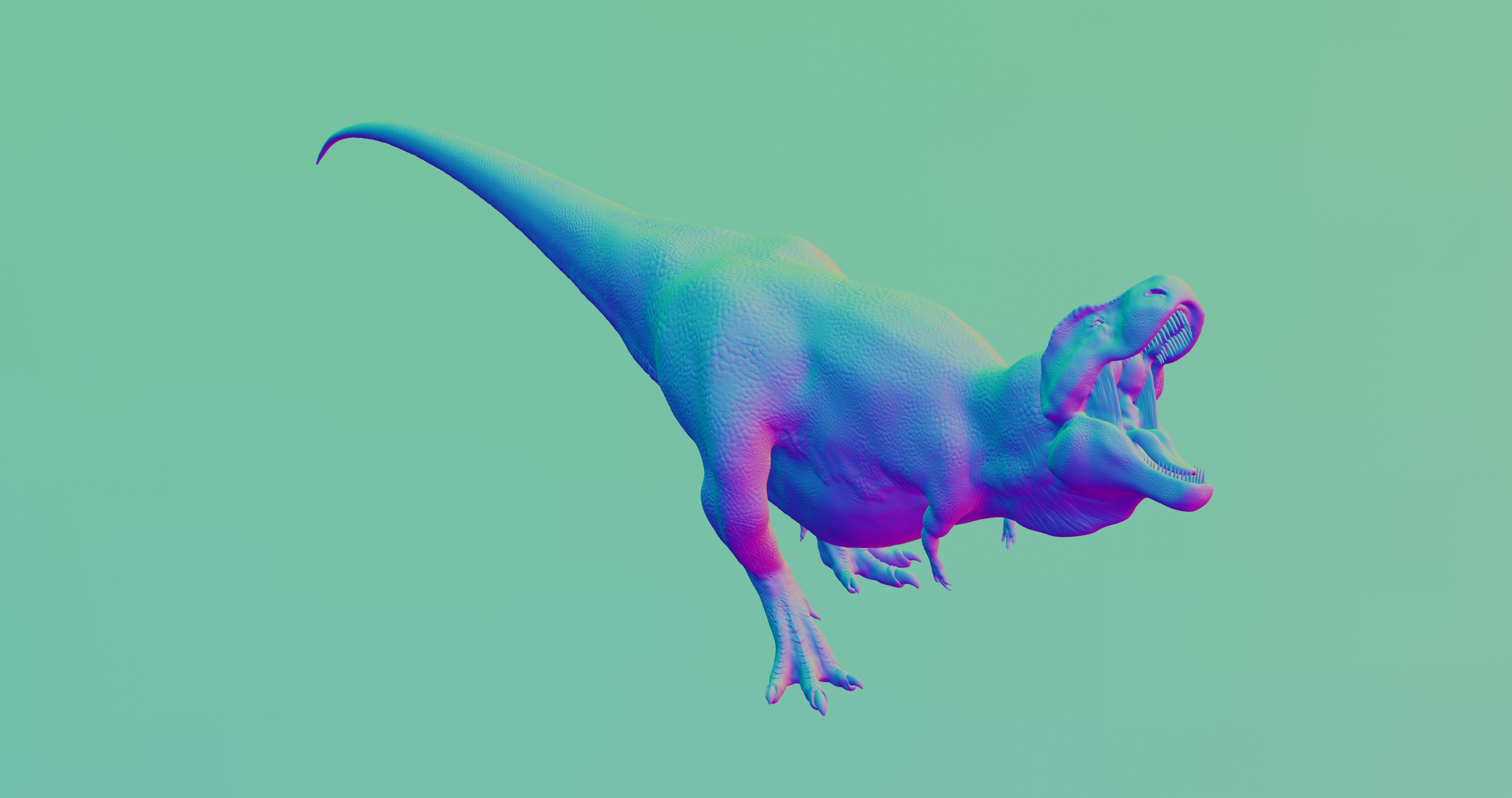 TRex Tyrannosaurus rex - 3d Model Low-poly 3D model_7