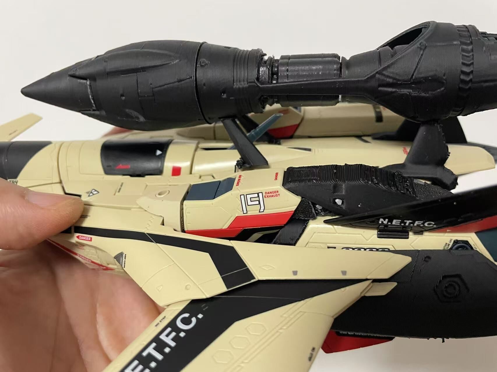 Bandai DX Chogokin YF-19 accessory Foldbooster 3D print model 3D print model_6