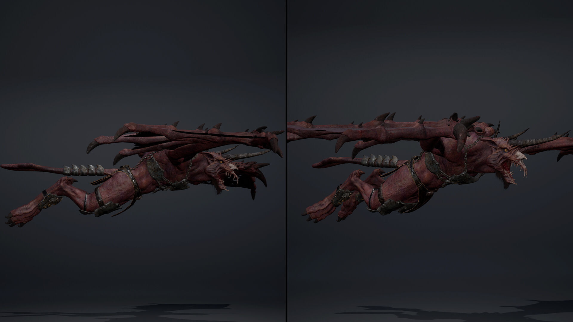 Ashen Brutal Wing2 Low-poly 3D model_14