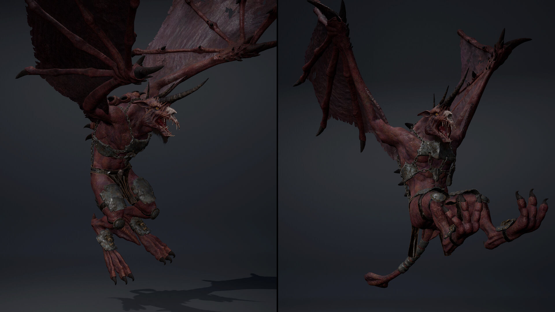 Ashen Brutal Wing2 Low-poly 3D model_8