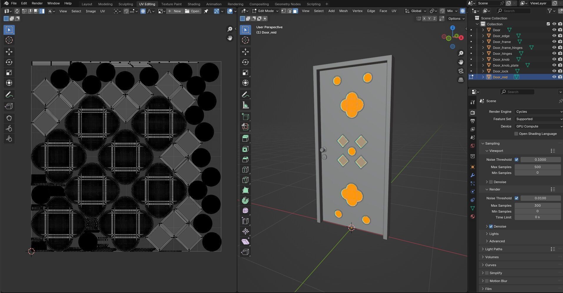 Door Design CG7 3D model_16