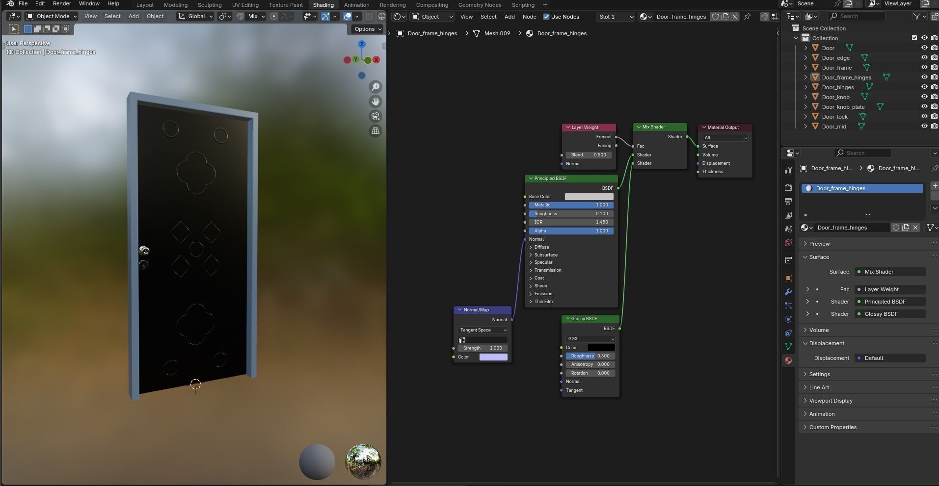 Door Design CG7 3D model_17